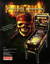 Disney Pirates of The Caribbean Pinball FLYER Original NOS Game Vintage Promo - £11.70 GBP