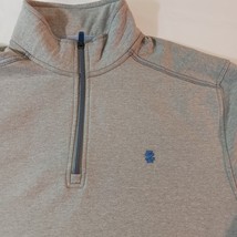IZOD Advantage Men's Performance Stretch 1/4 Zip Pullover Gray Sweatshirt Sz LT image 5