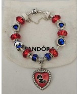 Ole Miss Land Shark Football  - Authentic Pandora bracelet - $205.14 CAD