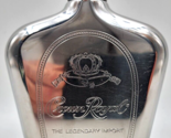 Crown Royal 6 oz Stainless Steel Etched Logo Flask Silver Moonshine - £10.45 GBP