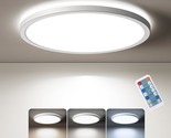 Motion Sensor Led Ceiling Light With Remote, 12 Inch Wired Flush Mount C... - £58.52 GBP