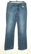 DKNY DENIM JEANS SIZE 4 MEDIUM BLUE DENIM JEANS BOOTCUT LEG STRETCH CLAS... - $11.26