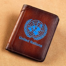  Men Wallets United Nations Sign Printing Short Card Holder Purse Billfold Men&#39;s - £62.87 GBP