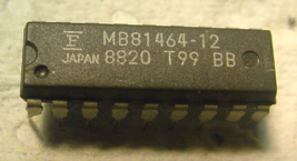 1 Fujitu  MB81464A-12  16 Pin Plastic - $2.92