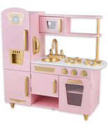 Kitchen Playset for Kids Ages 3-8, Wooden Pretend Play Kitchen, Includin... - $121.00
