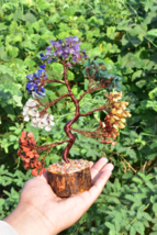 7 Chakra Crystal Tree | Copper Wire Bonsai with Amethyst &amp; More | Healin... - $39.59+