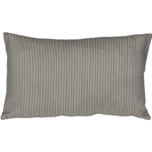 Ticking Stripe Wedgewood Blue 12x19 Throw Pillow, Complete with Pillow Insert - £24.67 GBP
