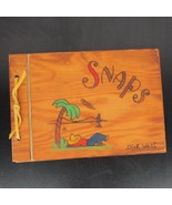 SNAPS Vintage Wooden Western Mexico Sombrero Rustic Photo Album Scrapboo... - $26.71