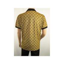Men Sports Shirt DE-NIKO Short Sleeves Soft Modal Fashion Polo Shirt G1121 Gold image 10