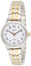 Timex T2P298 Women&#39;s Easy Reader Two-Tone Stainless Steel Expansion Band Watch - £45.00 GBP