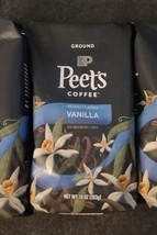 3 Bags Peets Vanilla Ground Coffee 10 oz (N04) - £35.03 GBP