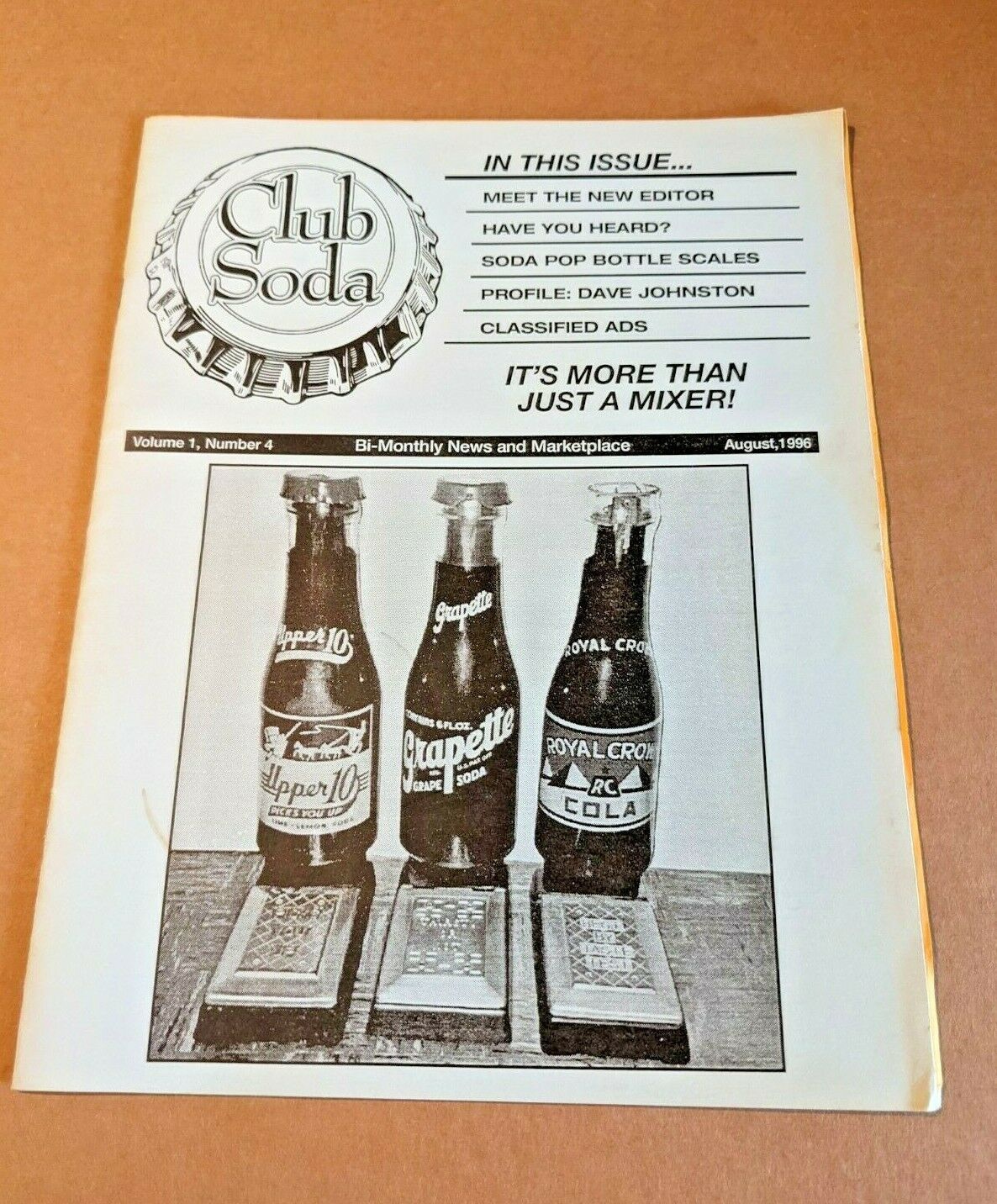 CLUB SODA  August 1996 vol 1 number 4 Magazine - $3.47
