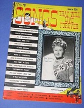 Sophie Tucker Songs That Will Live Forever Mag. Vintage 1954 - £11.98 GBP