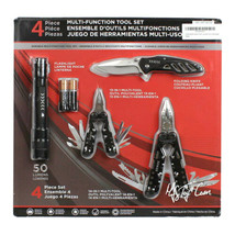 New 4 Piece 14IN1 &amp; 13IN1 MULTI-FUNCTION Snap Tool Set Folding Knife Flashlight - £39.86 GBP
