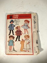 Chatty Cathy Clothing Mccall&#39;s Pattern 7181 Vintage Mattel 20&quot; 1964 Made IN U... - £21.19 GBP