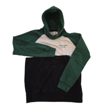 American Eagle Green White Stripe Hoodie Pull Over Causal Comfort Men&#39;s ... - $11.79
