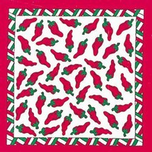 Carolina Creative Bandanna (Southwestern Red Peppers) Novelty 22&quot; x 22&quot; ... - £5.98 GBP