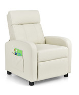 Ergonomic PU Leather Kids Recliner Lounge Sofa for 3-12 Age Group-White ... - $3,276.63 MXN