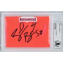 Shaquil Barrett Auto Tampa Bay Buccaneers Signed Football Pylon Beckett BGS Slab - £69.78 GBP