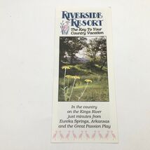 Riverside Resort Brochure Eureka Springs Arkansas Vintage Brochure 1990&#39;s - $127.10 MXN