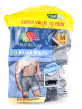 Fruit Of The Loom Men Boxer Briefs Medium 10 Pack Cool Zone Fly Moisture... - £23.09 GBP