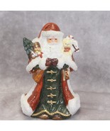 Santa Figurine Christmas Ceramic 6&quot; Tree Bear Candy Cane Horse Toy  Xmas - $9.79