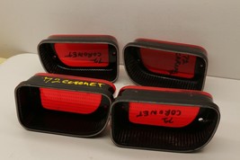 OEM Set of 4 1972 Dodge Coronet Sedan Tail Stop Light Lens (2)3587218 (2)3587217 - £96.74 GBP