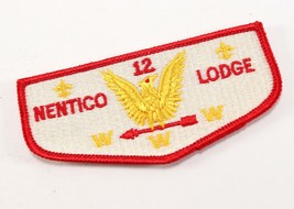 Vintage Nentico Lodge 12 OA Order Arrow WWW Boy Scouts of America Flap P... - $10.52