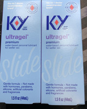 K-Y KY Ultra Gel Slide Premium Water Based  Sex Lubricant 1.5 oz Lube  2 box’s - £12.29 GBP