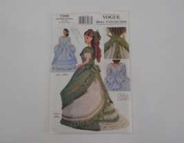 Vogue Craft Pattern #7398 11 1/2&quot; Fashion Doll Clothes Circa 1870&amp;80 Uncut 2001 - £15.79 GBP
