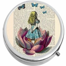 Alice in Wonderland Book Medicine Vitamin Pill Box - $11.65