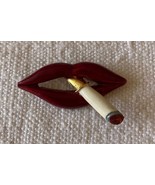 ⭕VTG, Art Deco, brooch, pin, enameled, hand painted, 4cm high, never used - $18.97 CAD