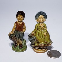 Set of 2 Jack and Jill 3&quot; Large Wade Whimsies Figurines Nursery Rhyme En... - $21.95