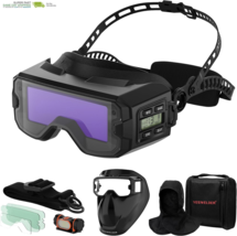 YESWELDER Auto Darkening Welding Goggles Kit with Mask, LED Lighting, Tr... - $258.95