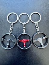 Stunning Metal Steering Wheel Keyring/Keychain - Choose Your Drive in Red or Bla - £7.23 GBP