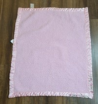 Beansprout Pink Sherpa Baby Blanket I LOVE MY DADDY Butterfly Satin Trim - $59.39