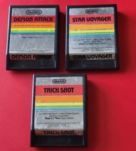 Demon Attack Star Voyager Trick Shot Atari 2600 7800 Lot 3 Imagic Games - £14.93 GBP