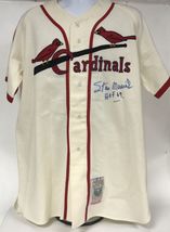 Stan Musial Signed Autographed HOF 69 Mitchell &amp; Ness Cardinals Baseball... - £273.78 GBP