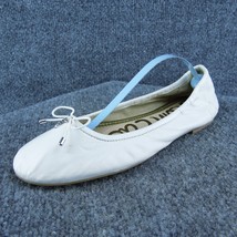 Sam Edelman Felicia Women Ballet Shoes White Leather Slip On Size 7.5 Medium - £21.80 GBP