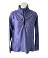 c9 by Champion Shirt Womens Medium Purple Semi Fitted Quarter Zip Pullover - £9.39 GBP