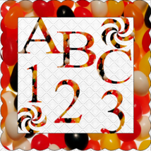 ABC and Numbers 66a-Digital ClipArt-Fonts-Candy-Art Clip-Gift Tag-Scrapbook - £0.77 GBP
