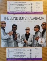Blind Boys Of Alabama Collectable 2009 Ticket Stubs Postcard Kingston Ca... - £11.56 GBP