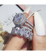 1Ct Cushion Cut Diamond Engagement Wedding Women&#39;s Ring 14K White Gold Over - £75.04 GBP