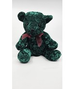 Dan Dee Limited Edition Teddy Bear Dark Green Metallic Emerald w/Bow Sit... - €25,42 EUR