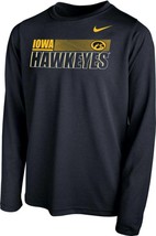 NWT nike Mens S/small iowa hawkeyes team issue Dri-Fit Legend LS tee/T-shirt - £18.65 GBP