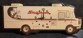SNAP ON TOOLS VINTAGE WOODEN WALL CLOCK DELIVERY VAN 23&quot; LONG - $1,778.54 MXN