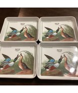 Set of 4 Vtg Drawn From Nature By JJ Audubon Shoveller Duck Serving Tray... - $19.80