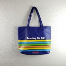 Reading For All Limited Edition Scholastic Book Bag Large Tote Rainbow Bookworm - £14.66 GBP