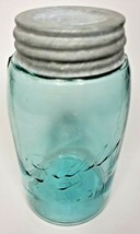 1896-1910 Blue Ball Tripple L Mason Canning Jar Zinc Ceramic Lid Mold J U79/11 - £32.16 GBP