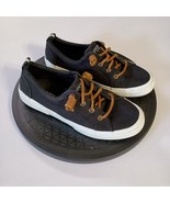 Sperry Women’s Size 6.5W Black Canvas Memory Foam Top Sider Slip-On Snea... - $309.17 MXN